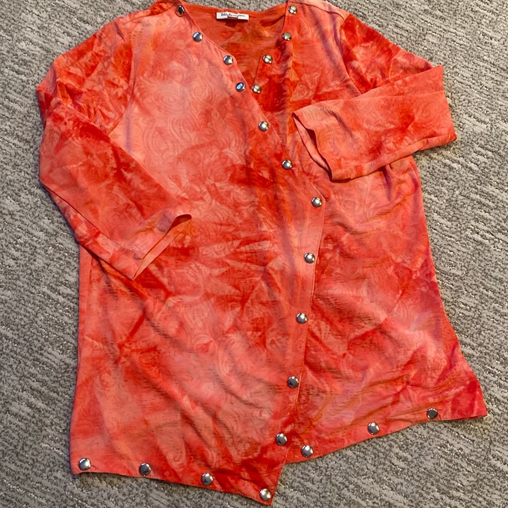 Patchington - large - orange w/ grommets